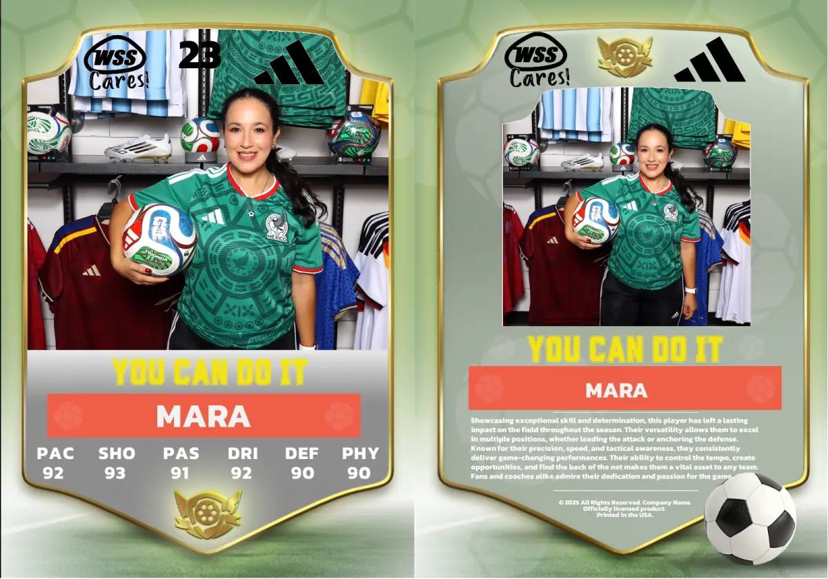 Adidas brand activation with trading card photo booth in Los Angeles
