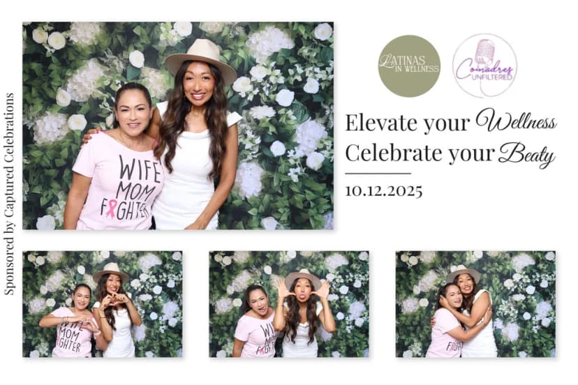 Beauty and wellness event photo booth session in Los Angeles