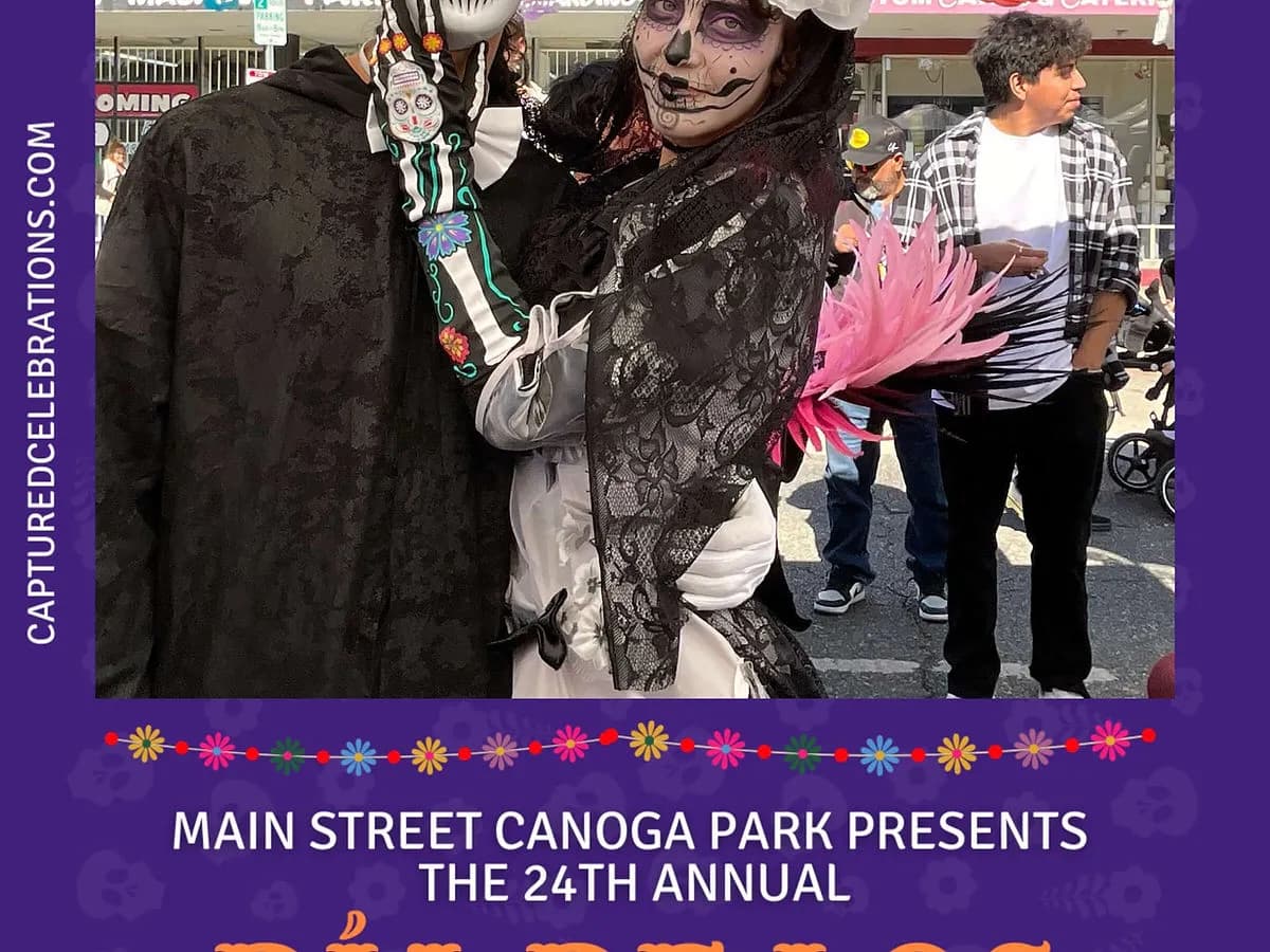 Día de los Muertos Canoga Park photo booth activation in Los Angeles