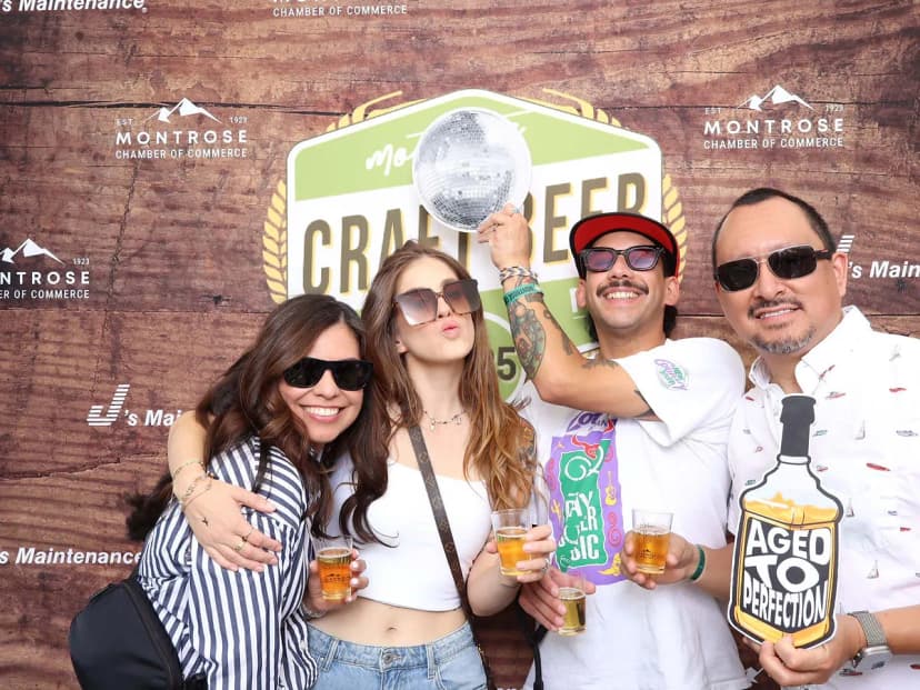 Red carpet photo experience at Montrose Beer Fest community event near Los Angeles