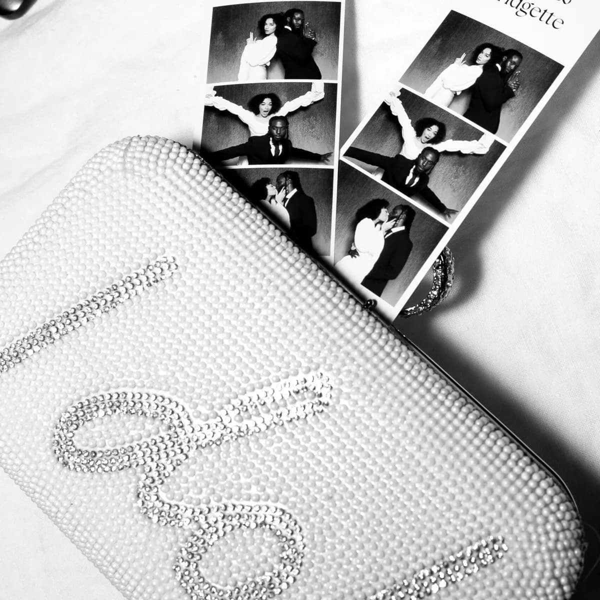 Custom wedding photo template from open air photo booth in Los Angeles — Captured Celebrations
