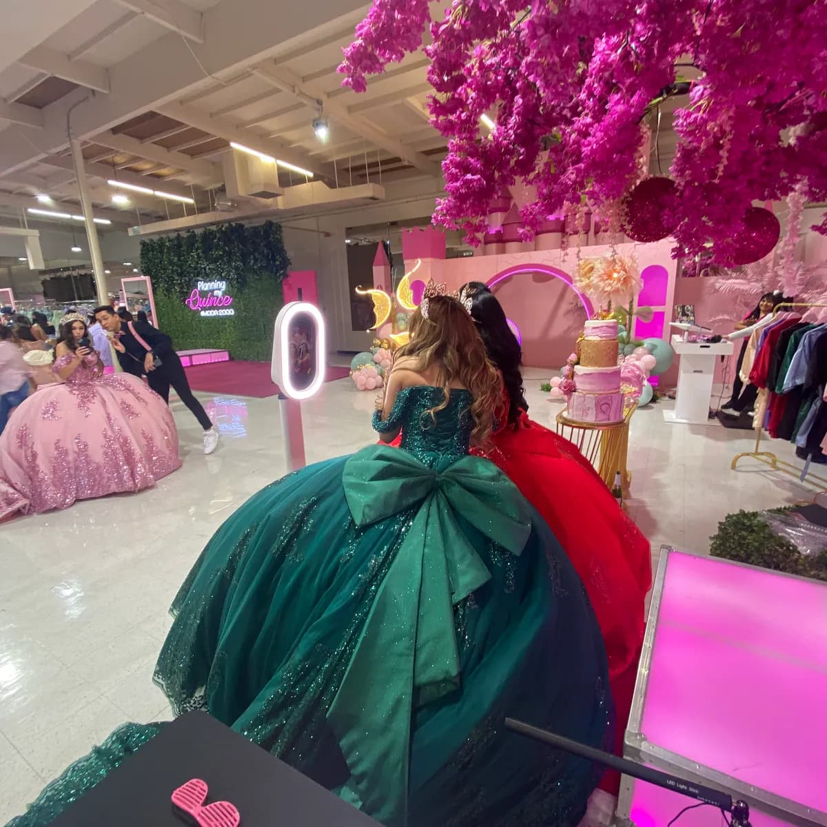 Custom XV Años photo booth template design for Los Angeles quinceañera — personalized with name and colors, Captured Celebrations