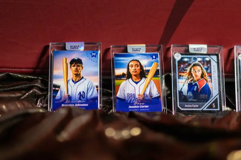 Personalized trading card prints at Los Angeles event — Captured Celebrations