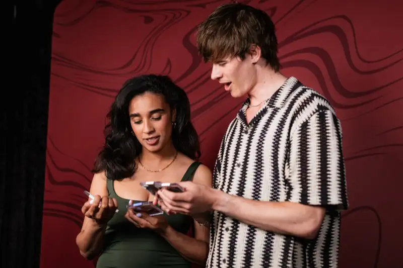 Custom trading card photo booth experience at Los Angeles celebration — Captured Celebrations