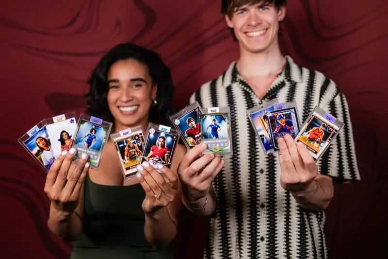 Custom sports trading card photo experience at Los Angeles event — Captured Celebrations