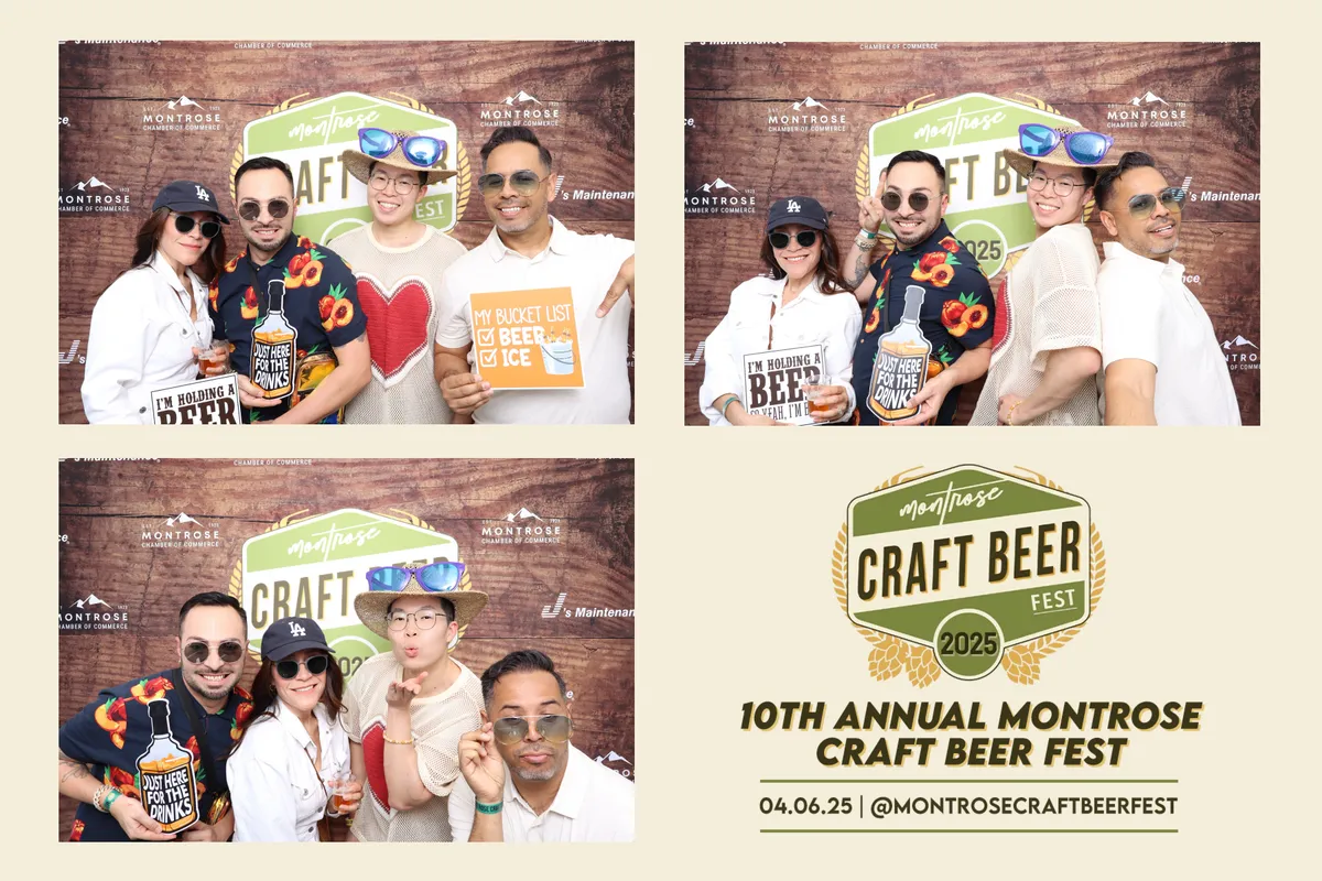 Montrose Brewfest Photo Booth Highlights | Captured — Captured Celebrations photo booth blog, Los Angeles