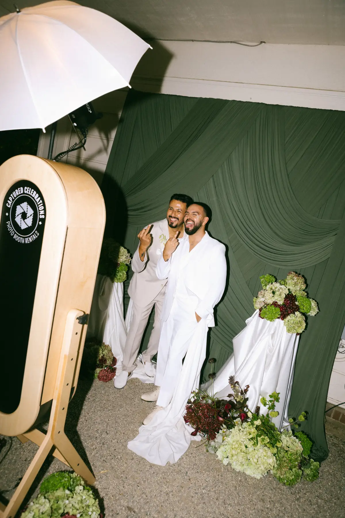 Vintage Photo Booth and the couple