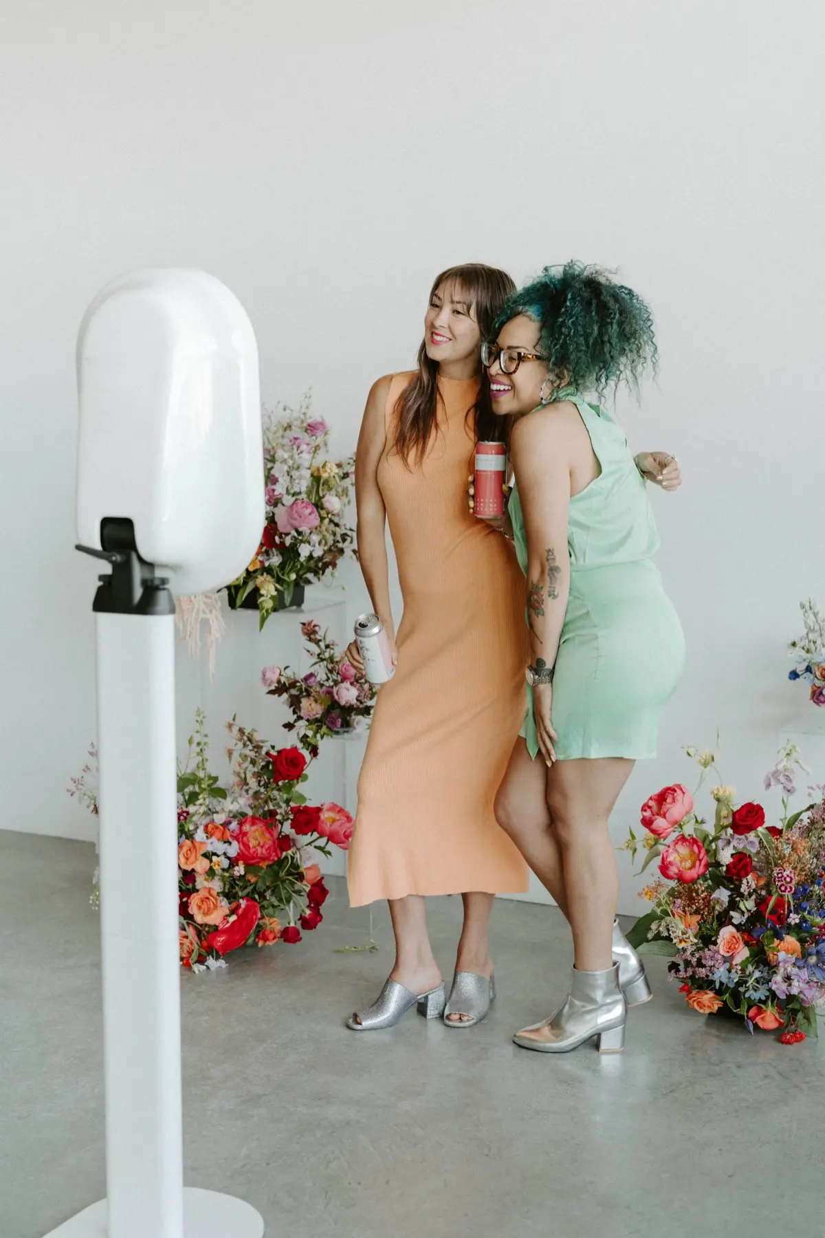 Garden photo booth at an outdoor Los Angeles event