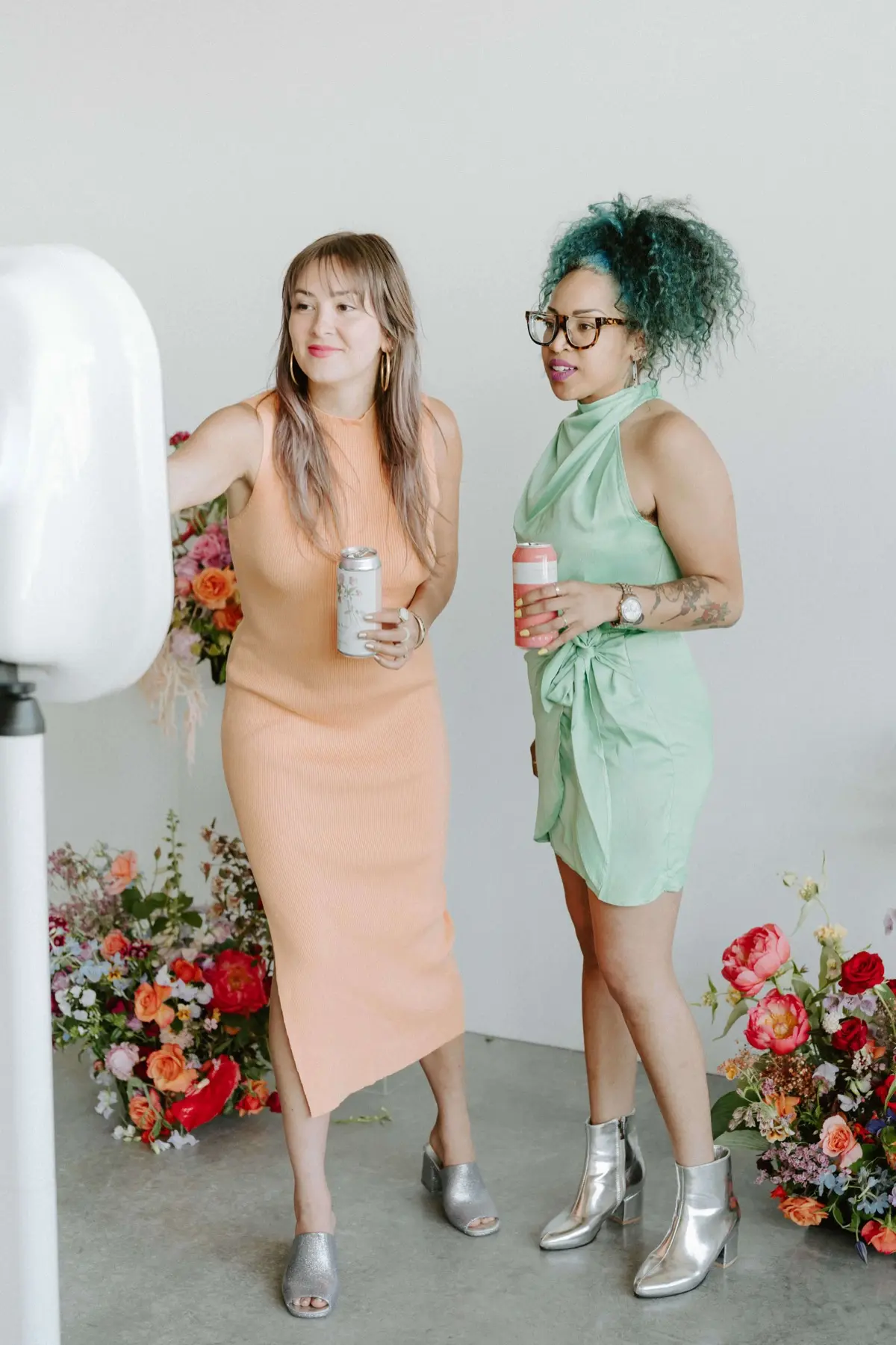Garden photo booth at an outdoor Los Angeles event