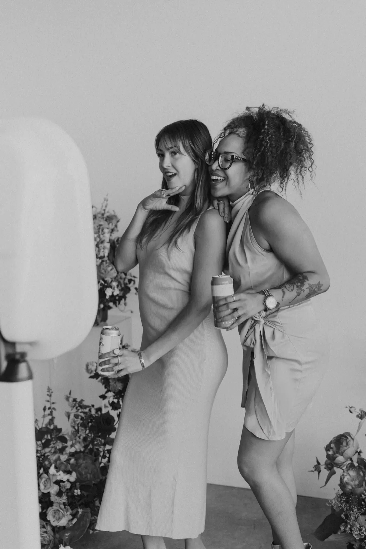 Garden photo booth at an outdoor Los Angeles celebration