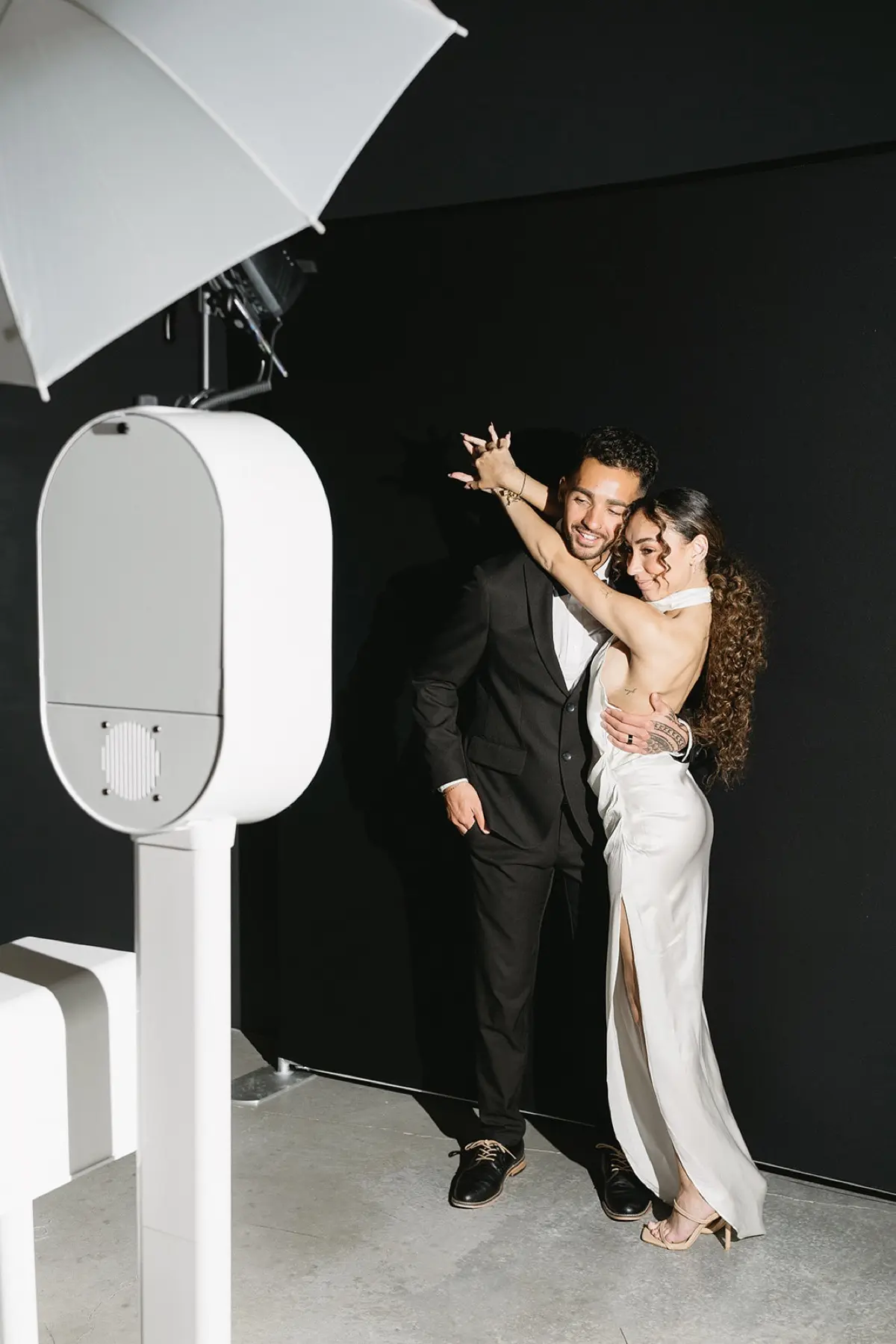 Late night photo booth party at quinceanera celebration