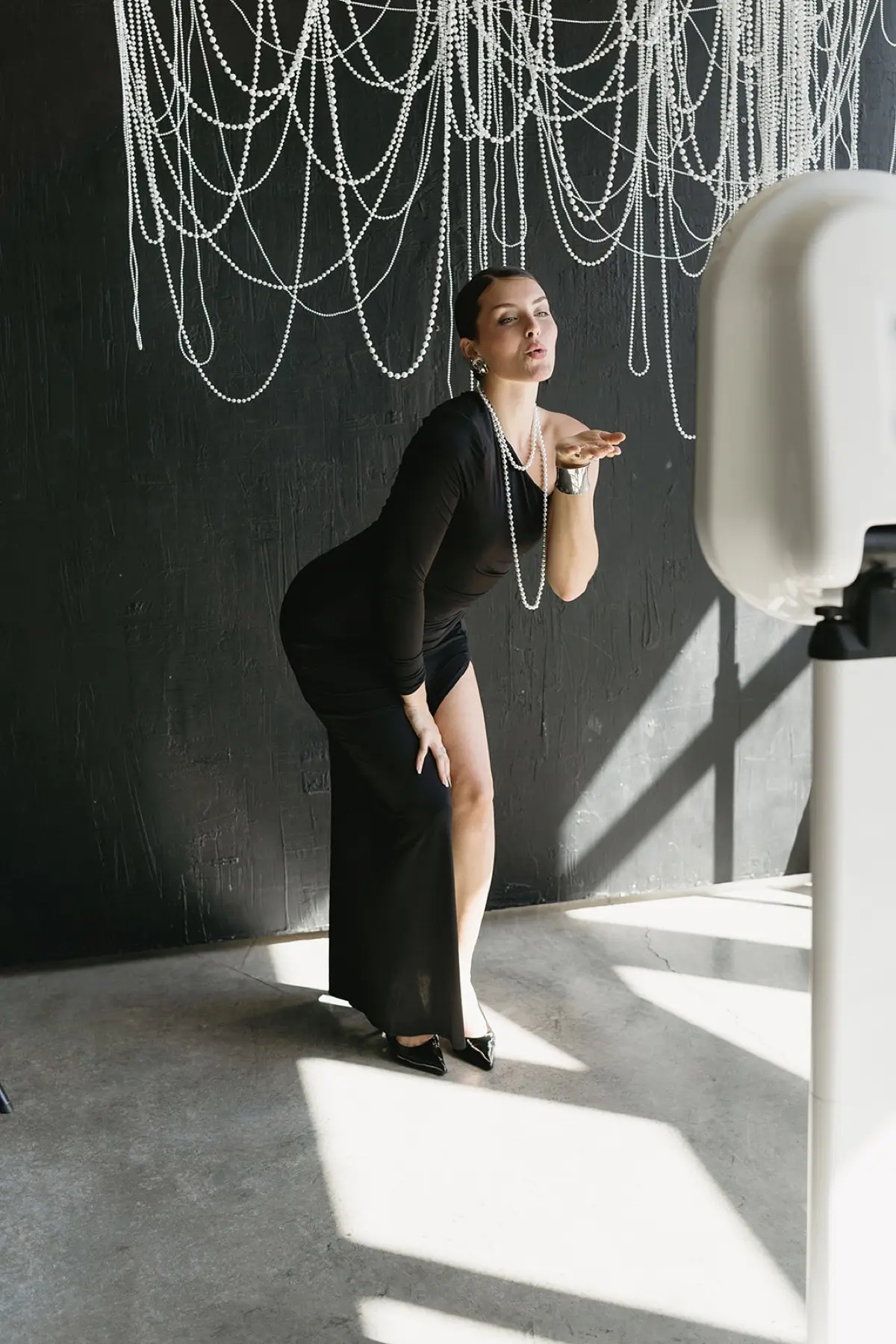 Pearl elegant photo booth rental at a Los Angeles baby shower celebration