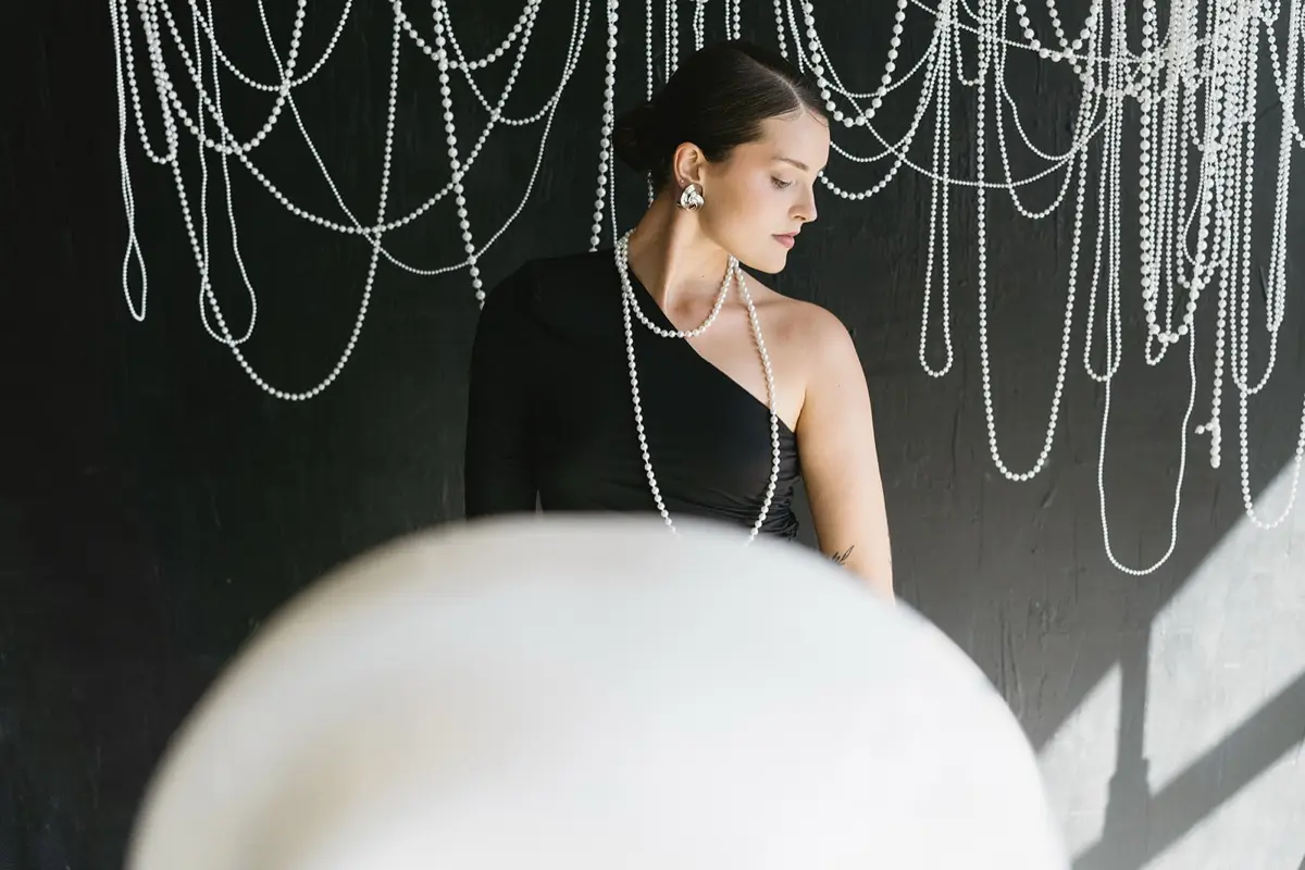 Pearl elegant photo booth rental at a Los Angeles corporate networking event