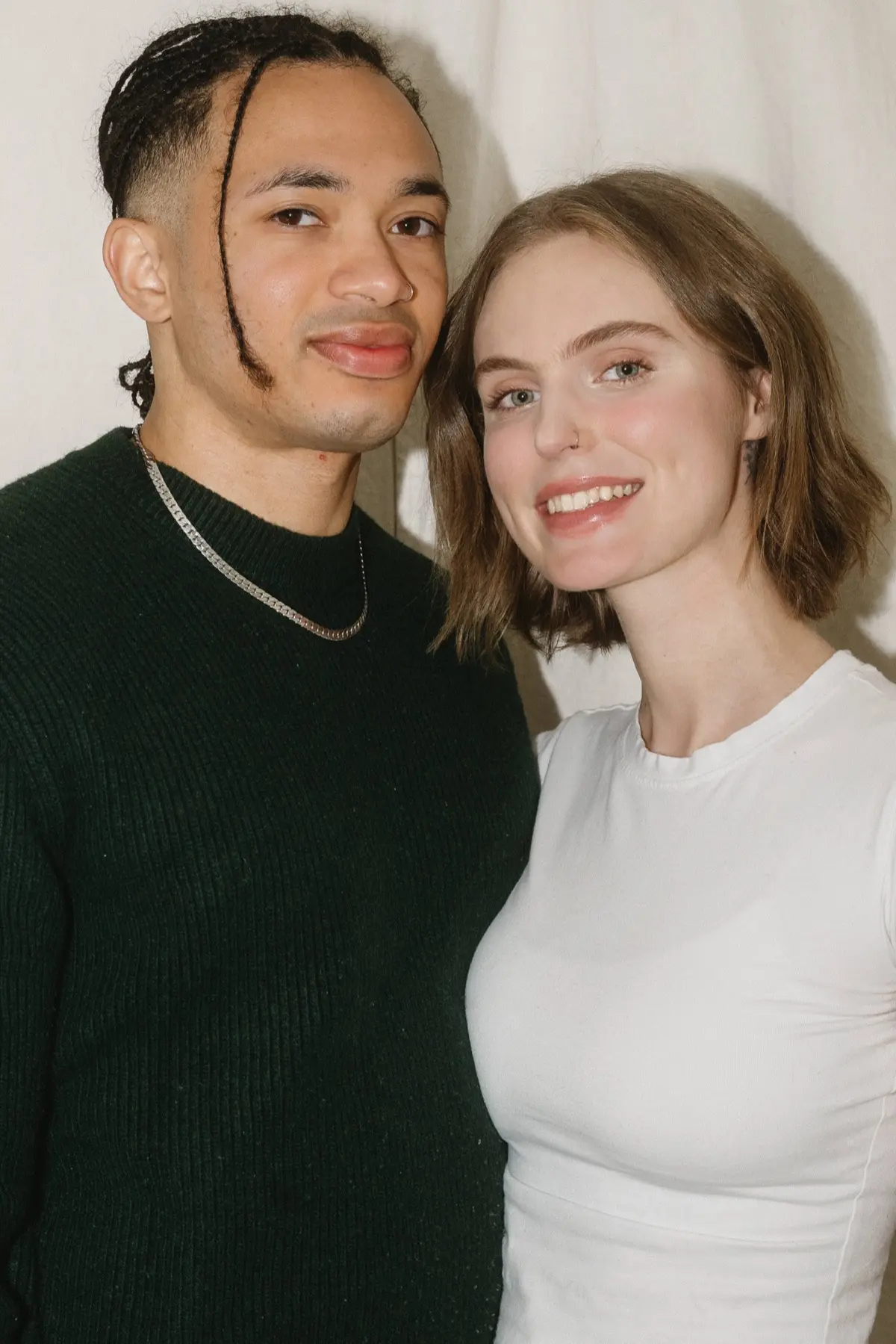 Couples enjoying a Valentine's photo booth experience in Los Angeles